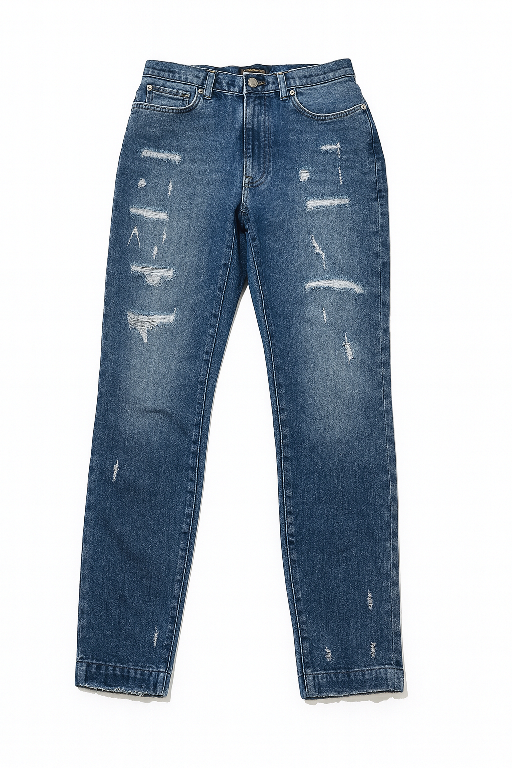 Dolce & Gabbana Grace high waisted distressed skinny jeans denim Size I 42 UK 10 US 6 ladies