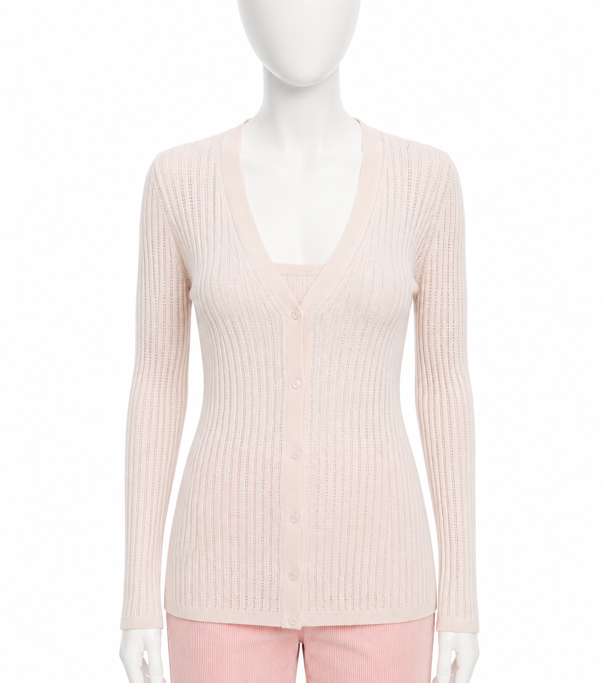 Gabriela Hearst Ribbed Cashmere & Silk Twin Set ladies