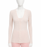 Gabriela Hearst Ribbed Cashmere & Silk Twin Set ladies