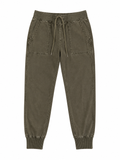 James Perse Mixed Media Army Green Pigment Trousers size 2 M medium ladies
