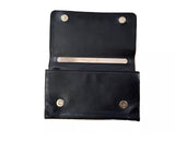 VALENTINO Black Lambskin Leather Va Va Voom Clutch Bag Handbag ladies