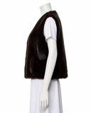 Custom-Made Brown Mink Fur Vest ladies