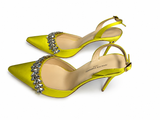 Stunning Jennifer Chamandi Vittorio 105mm jewel-trimmed pumps size 39 ladies