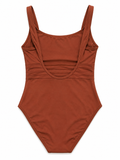 ERES BROWN ONE PIECE SWIMSUIT SIZE M MEDIUM LADIES