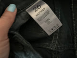 MOTHER The Cheeky Straight Leg Distressed Jeans High Waist Grey Size 26 ladies