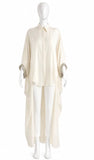 Brunello Cucinelli Silk Monili Asymmetric Shirt size S ladies