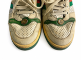 Gucci Screener Web Sneakers Trainers in Leather size 38 1/2 ladies