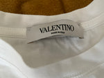 VALENTINO Garavani White Cotton Butterfly Embroidered T-Shirt Size M medium ladies