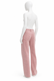 Rag & Bone Phoebe Drawstring Wide-Leg Jeans – Raspberry Stone – Size M ladies