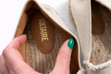 Zadig and Voltaire Women's City Frayed Espadrille Flats Size 39 ladies