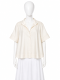 Emporio Armani Silk Blend Oversized Shirt size I 40 S small ladies