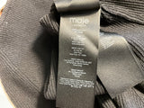 Maje Black Rib-Knit Sweetheart-Neck Top ladies