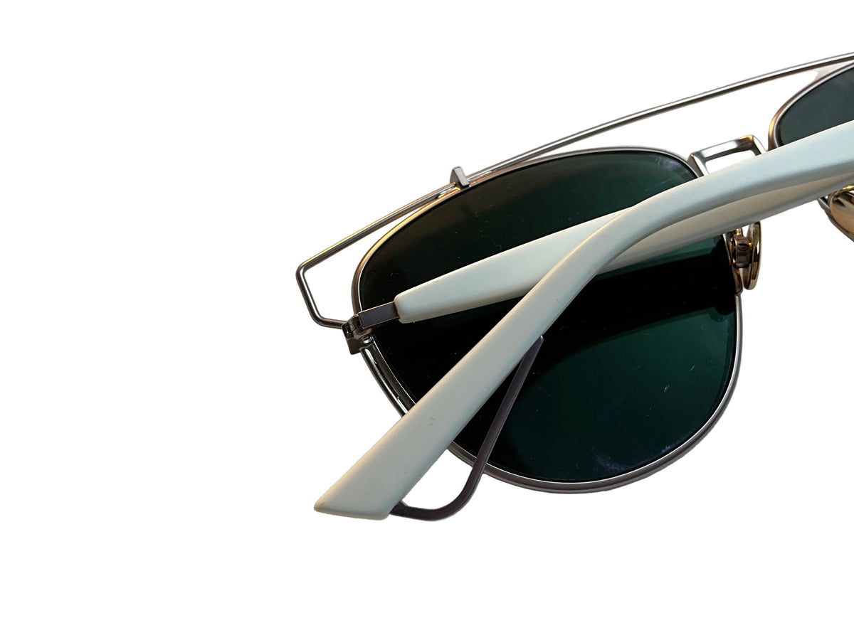 Christina Dior Technologic Sunglasses Silver White ladies