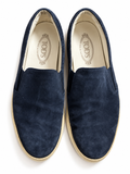 Tod’s Men’s Navy Suede Slip-On Loafers / Moccasins – Size 8 // 42 men
