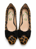 Valentino Garavani Bowow Ballerina Flats – Pony-Effect Calfskin Animal Print size 38.5 ladies