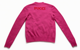 Emilio Pucci Pink Fuchsia Zodiac Pisces Pullover Jumper Sweater Size M medium ladies