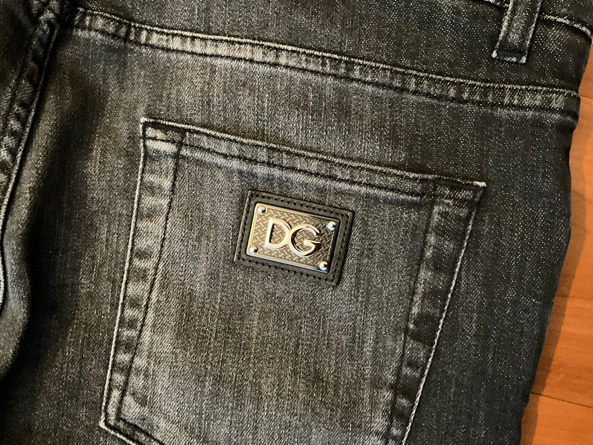 Dolce & Gabbana logo skinny jeans denim size I 48 men