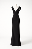 Emporio Armani Black Sexy Gown Maxi dress Size I 40 S SMALL Ladies