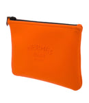 Hermes Bain Neobain Case / Flat Pouch Orange Small Clutch ladies