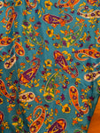 Ralph Lauren Collection Wo Beasley Blue Pleated Silk Midi Skirt Sz US 4 S small ladies