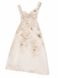 Zimmermann Balance Floral Linen Midi Dress – White Hydrangea (2026 Collection)