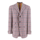 Etro Pink Checked Single Breasted Jacket Size 50 Owned By Elton John And David men