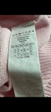 Max Mara Pink Cable Knit V neck Sweater Jumper Size M medium ladies