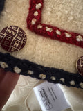 AMAZING CHANEL HAMBURG MÉTIERS D’ ART TWEED BOUCLE JACKET SIZE F 38 LADIES