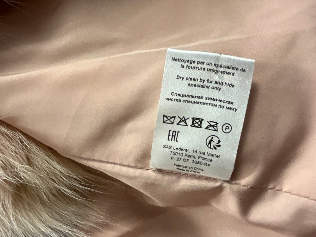 Max & Moi Fox Fur Multicolour Vest Size F 42 ladies