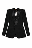 TOM FORD SINGLE BREASTED SHAWL LAPEL CROPPED TUXEDO JACKET BLAZER Size I 38 XS Ladies