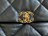 Chanel 19 Maxi Flap Bag – Black Lambskin Leather Handbag ladies