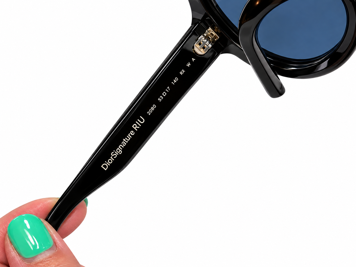 Christian Dior DiorSignature R1U Black Oversized Round Sunglasses ladies