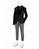 Joseph Black Toscana Anais Sheepskin Short Coat – Size 38 ladies