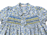 BONPOINT FLORAL LIBERTY PRINT HAND EMBROIDERED DRESS SIZE 14 years children