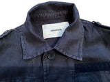 Zadig and Voltaire KIDO LIN LAVE Navy blue line shirt jacket size S small men