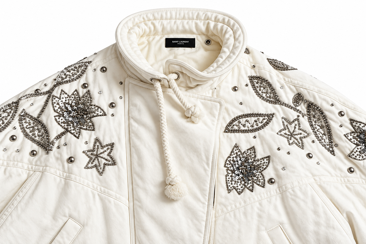 Isabel Marant Kalassiae Embellished Cotton & Linen Jacket – Size 36 ladies