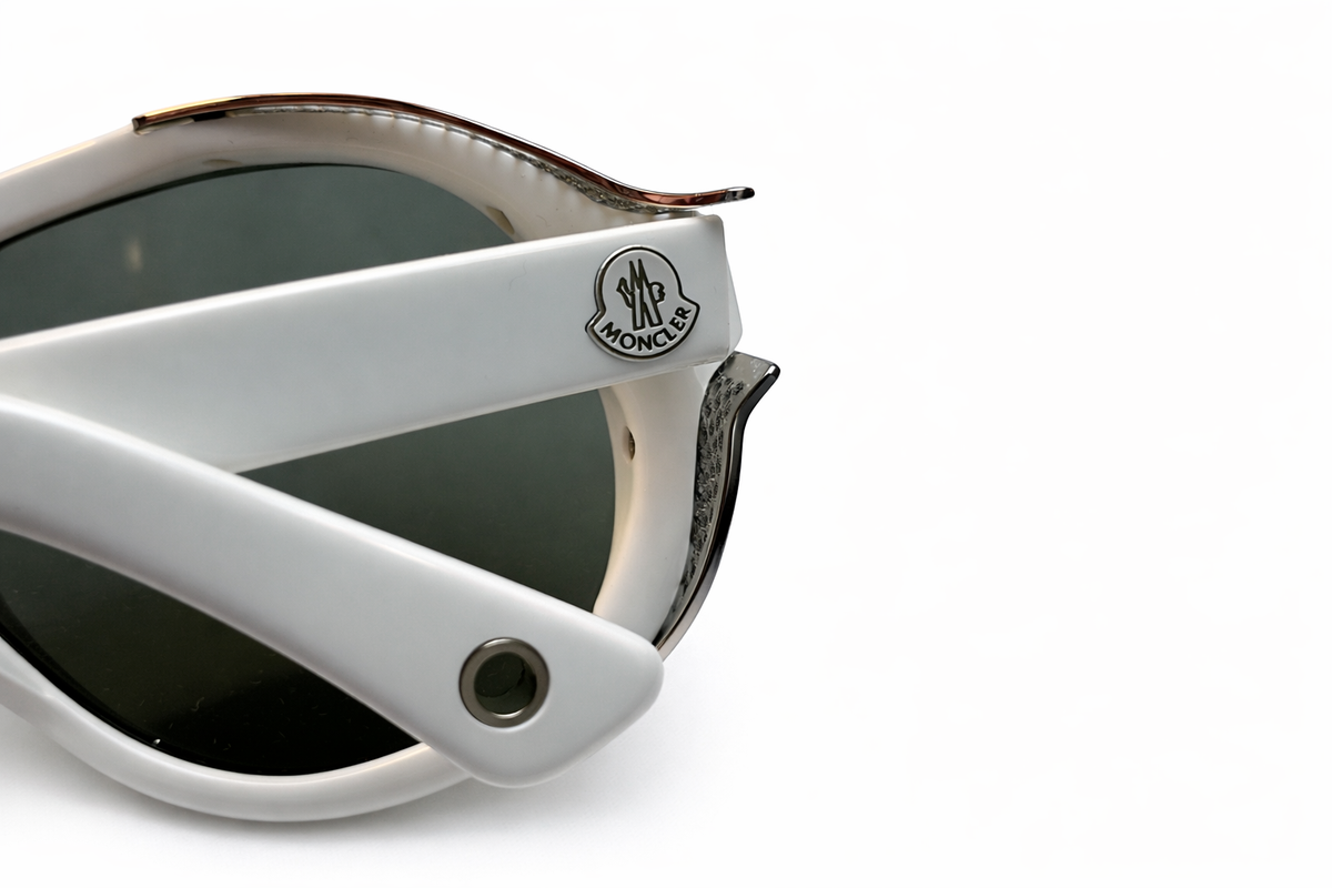 Moncler Agel MC516-02 White / Gray Sunglasses MC 516-02 58mm men