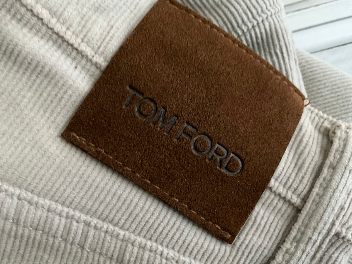 TOM FORD - Slim-Fit Stretch-Cotton Corduroy Trousers size 33 Men