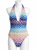 Missoni Halterneck Crochet One-Piece Swimsuit I 44 ladies