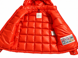 Moncler Kids Unisex Jeff Giubbotto Orange Down Puffer Jacket – Size 10A years children