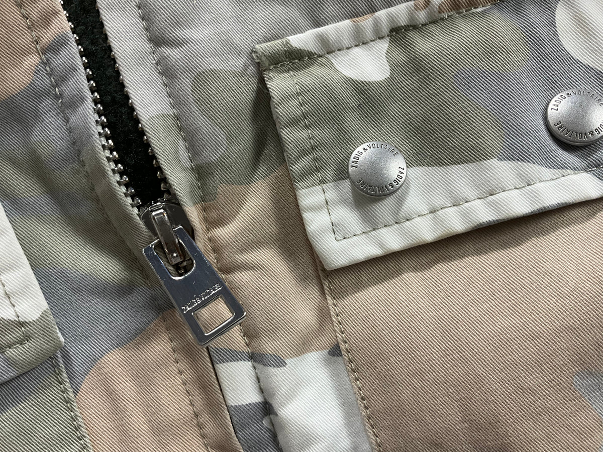 Zadig & Voltaire Kavy Camou Army Jacket Size M medium ladies