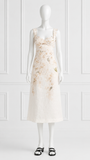 Zimmermann Balance Floral Linen Midi Dress – White Hydrangea (2026 Collection)