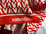Valentino V Logo Printed Silk Head Scarf ladies