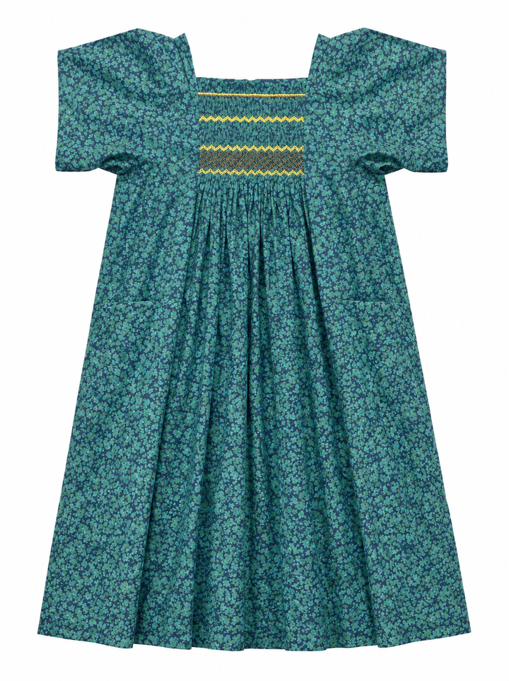 Bonpoint Paysanne Liberty Dress Hand Embroidered size 12 years children