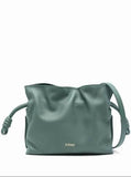 Loewe Mini Flamenco Knot Clutch Bag – Vetiver Green Soft Nappa Leather ladies