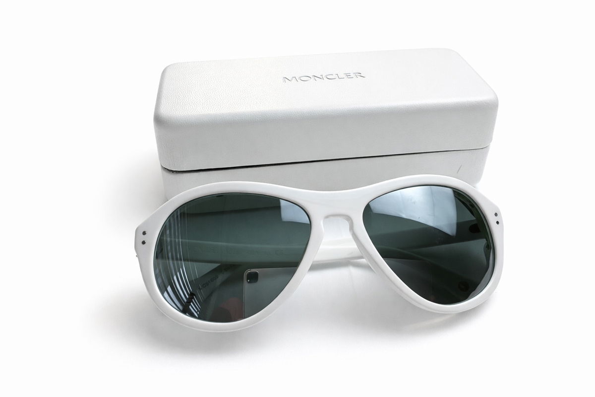 Moncler Agel MC516-02 White / Gray Sunglasses MC 516-02 58mm men