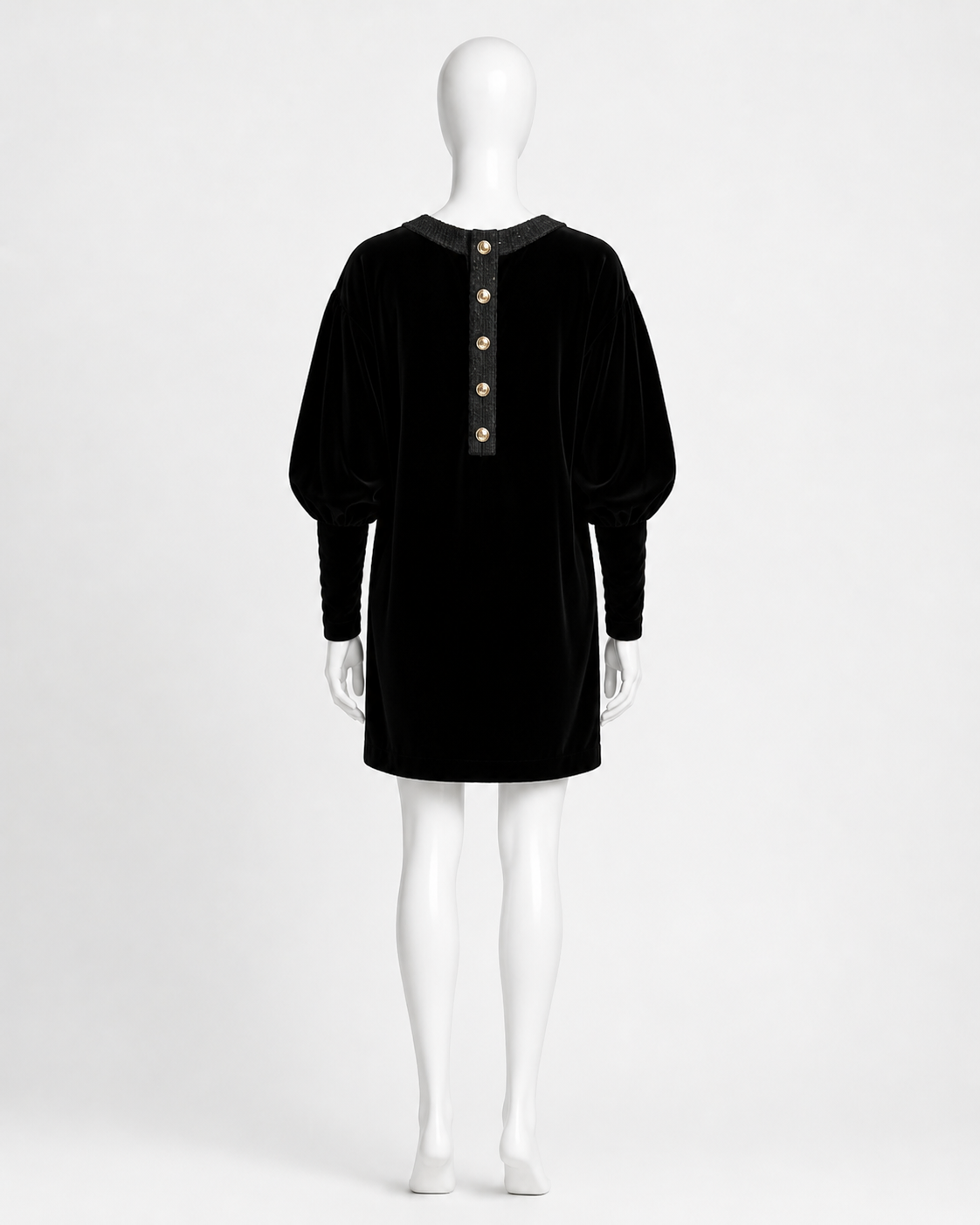 Chanel 2020 Black Velvet Dress Size F 34 UK 6 US 2 ladies