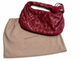Bottega Veneta Mini Jodie Intrecciato Nappa Leather Handbag Burgundy ladies
