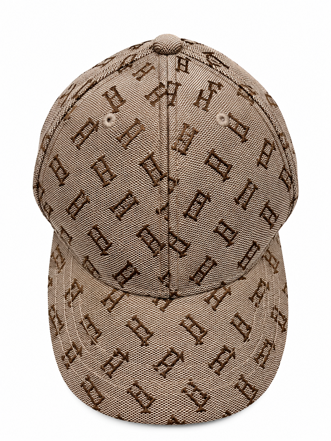 Herno Brown Monogram Jacquard Baseball Cap – Size M men