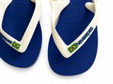 Havaianas Brazil Logo Infant Flip Flops – Blue & White EU 25/26 children